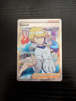 Siebold 198/198 Pokemon Chilling Reign Sword & Shield Full Art Rare Card NM Mint - Image 1