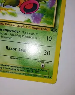 1st Edition WEEPINBELL 48/64 Jungle Pokemon Card NM 🌟 Vintage Himeno 1999 - Image 2