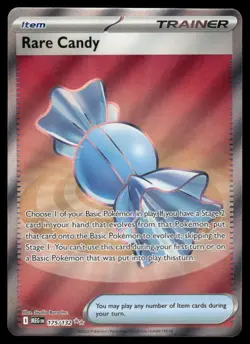 Pokemon Cards Rare Candy 175/132 Mega Evolution Ultra Rare NM - Image 1