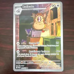Pokemon Raticate 099/088 Pokemon GO Rare Holo 90 HP Stage 1 20 & 40x Attack Card - Image 1