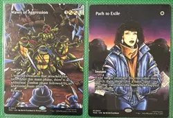 MTG TMNT 65 Card Lot (5 MYTHIC, 10 RARE, 20U, 30C) Waves Aggression Splinter P9 - Image 1