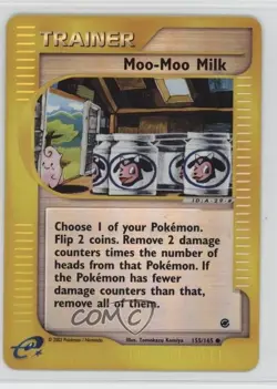 Moo-Moo Milk Reverse Foil Pokemon e-Card Series Expedition #155 2002 - Image 1