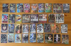 Digimon TCG lot 42 Cards - Alt Art Sec Promo Limited Foil Near Mint Never Played - Image 1