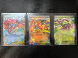 Ascended Heroes ME: Meganium Emboar Feraligatr ex Promos 034 035 036 Jumbo Cards - Image 1
