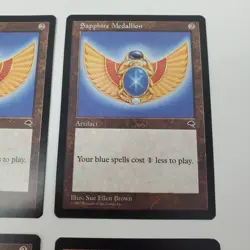 Lot of 4 Tempest Sapphire Medallion Pearl Medallion Magic The Gathering MTG Card - Image 3