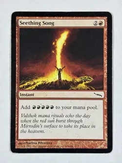 MTG Magic The Gathering- Seething Song Mirrodin Regular - Image 1