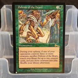 Magic: The Gathering Defense of the Heart Green Enchantment Rare The List Repri… - Image 1