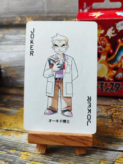 Professor Oak - Joker Pokemon Poker Playing Card - 1996 Red/Charizard Deck - LP - Image 2