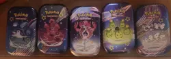 Pokemon Mini Tins Scarlet & Violet Paldean Fates Complete Set, 5-Pack - Image 1