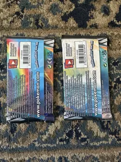 Pokemon TCG Sun & Moon Cosmic Eclipse Booster Pack Lot of 2 Packs New Sealed - Image 2