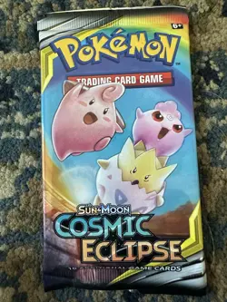 Pokemon TCG Sun & Moon Cosmic Eclipse Booster Pack Lot of 2 Packs New Sealed - Image 3