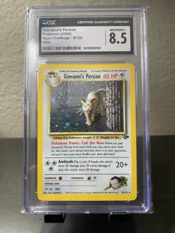 CGC 8.5 Giovanni's Persian 2000 Gym Challenge 8/132 Holo Pokemon Card - Image 1