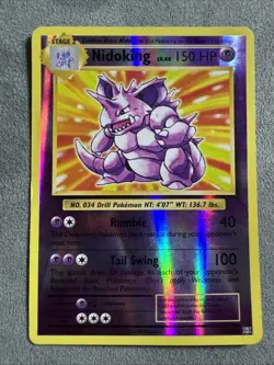 Nidoking 45/108 Reverse Holo Rare XY Evolutions Pokemon Card - Image 1