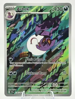 Pokemon Arbok Holo Illustration Rare Card 176/162SV05: Temporal Forces NM - Image 1