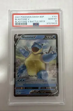 PSA 10 Gem Mint Blastoise V SWSH101 SWSH: Sword & Shield Promo Cards Holo - Image 1
