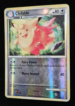 Clefable 1/95 2011 Reverse Holo Pokemon 1/95 Star Card - Image 1