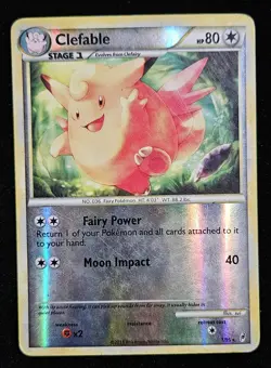 Clefable 1/95 2011 Reverse Holo Pokemon 1/95 Star Card - Image 3