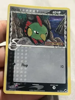 Natu - 55/101 - Reverse Holo Stamped EX Dragon Frontiers - Pokemon Card - Lp - Image 1