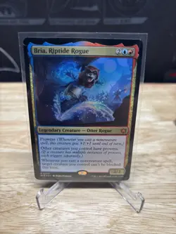 Bria, Riptide Rogue M Bloomburrow 379 NM Foil Legendary Creature Mythic, MTG - Image 1