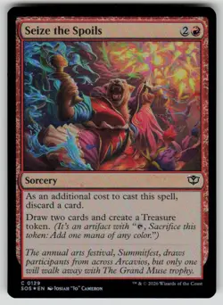 Seize the Spoils Foil Common Secrets of Strixhaven 129 MTG Near Mint 2026 - Image 1