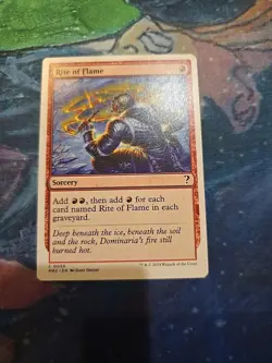 Rite Of Flame White Border MTG Mystery Booster 2 - Pack Fresh - - Image 1