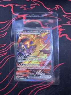 2025 POKEMON DRI EN-DESTINED RIVALS #229 ROCKET'S MOLTRES ex ULTRA-PREMIUM CLCTN - Image 3