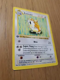 Pokemon Raticate 1st Edition Base Set Shadowless Vintage - Wotc - Image 2