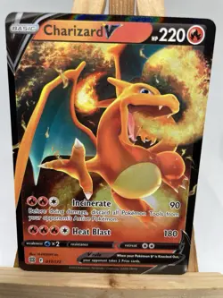 CHARIZARD V - ULTRA RARE - BRILLIANT STARS - POKEMON TCG - 017/172 - Image 1
