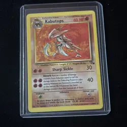 Pokemon TCG Kabutops 24/62 Fossil Rare Non-Holo WOTC Vintage Card - Image 1