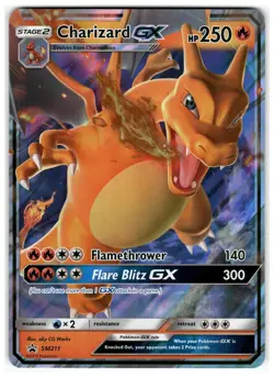 Charizard GX JUMBO CARD SM211 Holo Promo Sun & Moon Promo Pokemon Lightly Played - Image 1