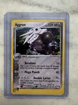 2003 Pokemon EX Ruby & Sapphire Aggron Holo Rare #1/109 - Image 1
