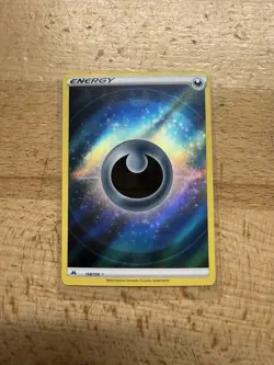 Darkness Energy (Texture Full Art) 158/159 Pokemon Crown Zenith Holo Ultra Rare - Image 1