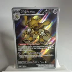 Pokemon TCG Alakazam Promo Holo Me: Mega Evolution 009 Black Star Promo. NM - Image 1