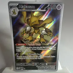 Pokemon TCG Alakazam Promo Holo Me: Mega Evolution 009 Black Star Promo. NM - Image 2
