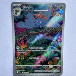 Pokemon Gloom Illustration Rare 198/197 SV03 Obsidian Flames Holo English - Image 1