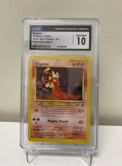 CGC 10 Pokemon Magmar Black Star Promo #44 Pokemon League 2000 Promo - Image 1