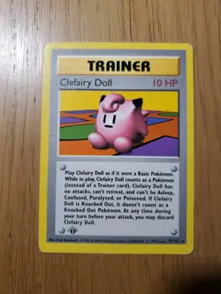 Pokemon Clefairy Doll 1st Edition Base Set Shadowless Vintage - Wotc - Image 1