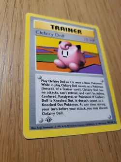 Pokemon Clefairy Doll 1st Edition Base Set Shadowless Vintage - Wotc - Image 2
