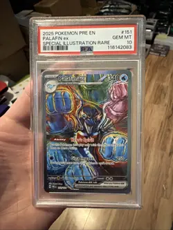 Pokemon TCG Palafin EX 151/131 Prismatic Evolutions SIR PSA 10 - Image 1