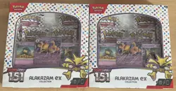 X2 Pokemon Scarlet & Violet 151 Alakazam EX Box FACTORY SEALED LOT OF 2 - Image 1
