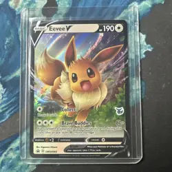 Pokemon Eevee V SWSH065 Sword & Shield Eevee Stamped BLACK STAR PROMO - Image 1