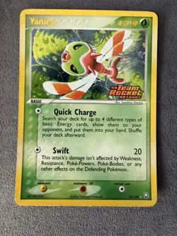 Yanma Reverse Holo #28 Ex team Rocket returns Pokemon 2004 NEAR MINT - Image 1