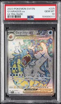 2023 POKEMON SVI EN-SCARLET & VIOLET ULTRA RARE #225 GYARADOS EX PSA 10 - Image 1