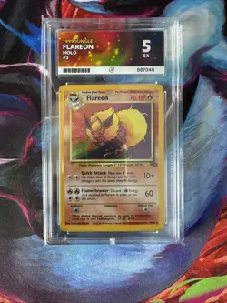 Pokemon TCG Flareon Jungle 3/64 Holo Unlimited Holo Rare ACE 5 - Image 1