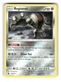 Registeel 96/168 Rare Celestial Storm Pokemon Lightly Played - Image 1
