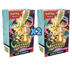 Pokemon TCG: Mega Evolution-Ascended Heroes Booster Bundle (6 Packs) X2 - Image 1