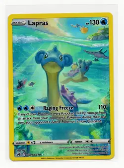 Lapras Pokemon Crown Zenith GG05/GG70 Galarian Gallery Full Art Holo Rare - Image 1