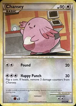 Chansey 58/123 Common HeartGold & SoulSilver Pokemon Lightly Played - Image 1