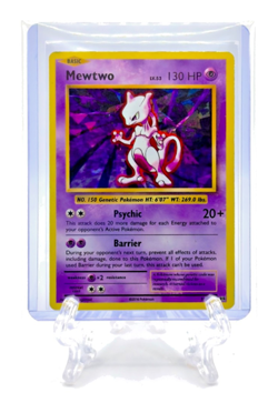 MEWTWO 2016 Pokemon TCG XY Evolutions #51/108 CRACKED ICE HOLO RARE LIGHT PLAY - Image 2