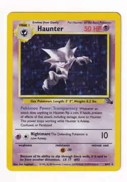 1999 Pokemon Fossil Haunter-Holo #006 - Image 1